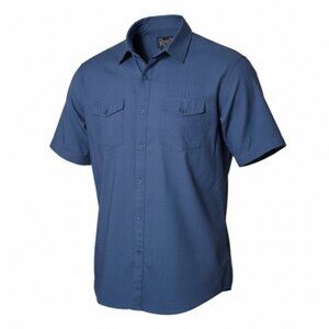 Retrofit Short Sleeve Button Up Shirt Blue XL NWT Casual Outdoor